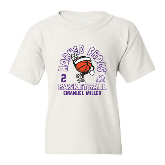 TCU - NCAA Men's Basketball : Emanuel Miller - Youth T-Shirt Fashion Shersey