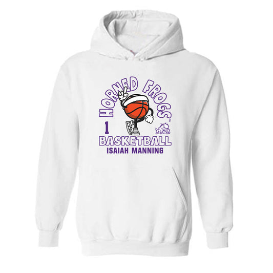 TCU - NCAA Men's Basketball : Isaiah Manning - Hooded Sweatshirt Fashion Shersey