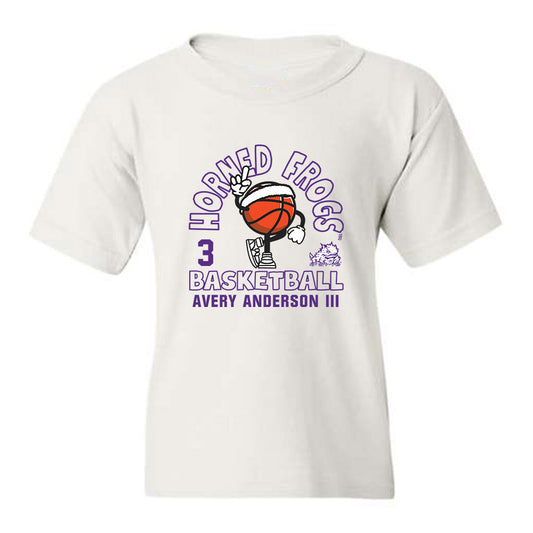 TCU - NCAA Men's Basketball : Avery Anderson III - Youth T-Shirt Fashion Shersey