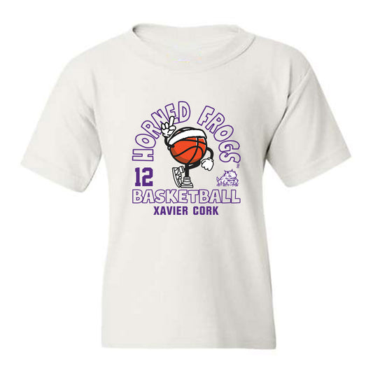 TCU - NCAA Men's Basketball : Xavier Cork - Youth T-Shirt Fashion Shersey
