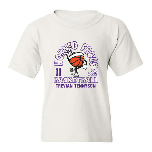 TCU - NCAA Men's Basketball : Trevian Tennyson - Youth T-Shirt Fashion Shersey