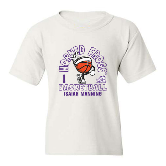 TCU - NCAA Men's Basketball : Isaiah Manning - Youth T-Shirt Fashion Shersey