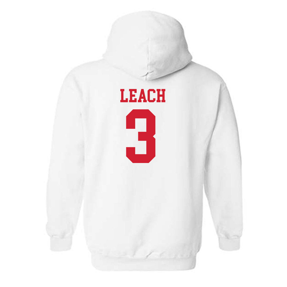 Fairfield - NCAA Men's Basketball : Jalen Leach - Hooded Sweatshirt Classic Shersey