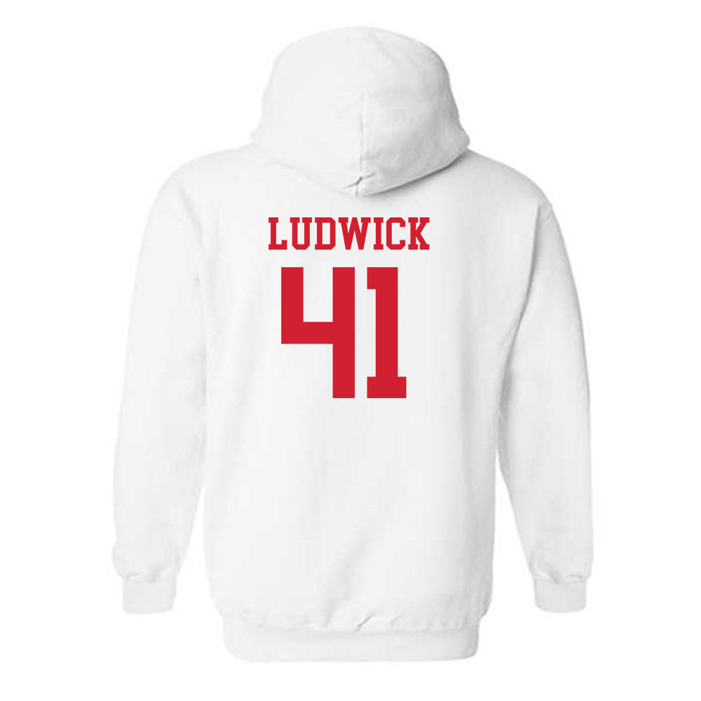 Fairfield - NCAA Baseball : Eric Ludwick - Hooded Sweatshirt Classic Shersey