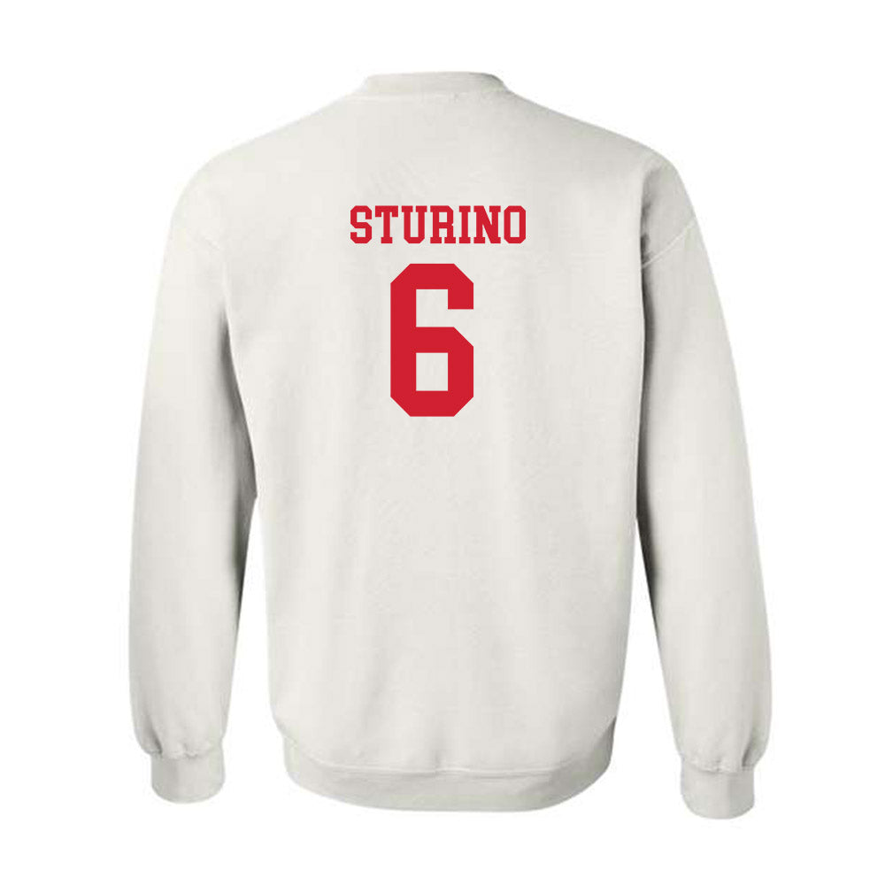 Fairfield - NCAA Baseball : Nick Sturino - Crewneck Sweatshirt Classic Shersey