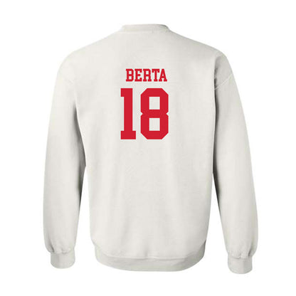 Fairfield - NCAA Baseball : Evan Berta - Crewneck Sweatshirt Classic Shersey