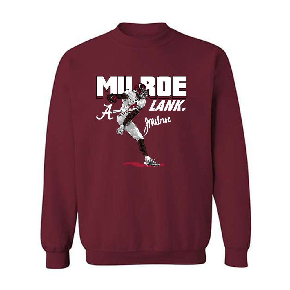 LANK - NCAA Football : Jalen Milroe - Crewneck Sweatshirt Caricature Shersey