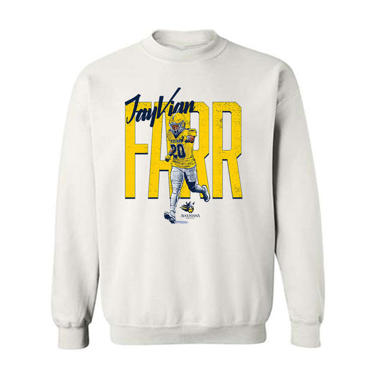 Augustana - NCAA Football : Jayvian Farr - Crewneck Sweatshirt Individual Caricature