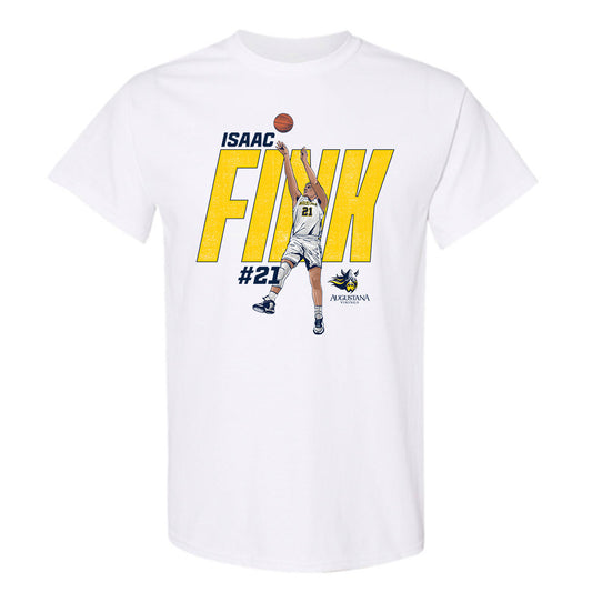Augustana - NCAA Men's Basketball : Isaac Fink - T-Shirt Individual Caricature