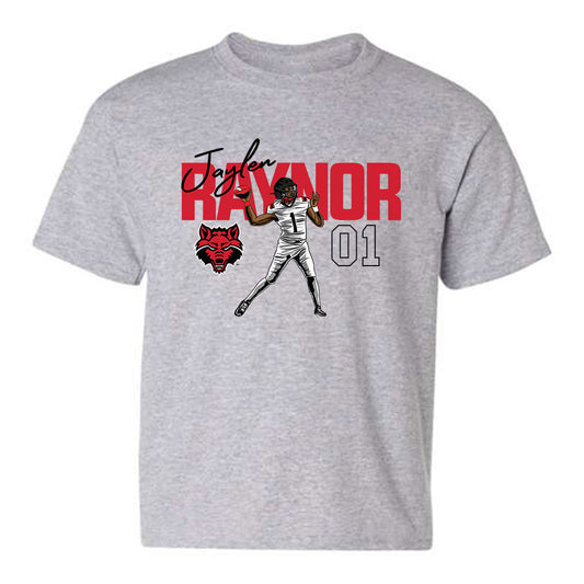Arkansas State - NCAA Football : Jaylen Raynor - Youth T-Shirt Individual Caricature