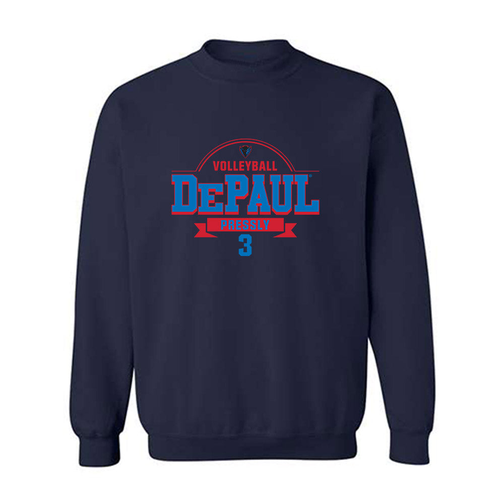 DePaul - NCAA Women's Volleyball : Jill Pressly - Crewneck Sweatshirt Classic Fashion Shersey