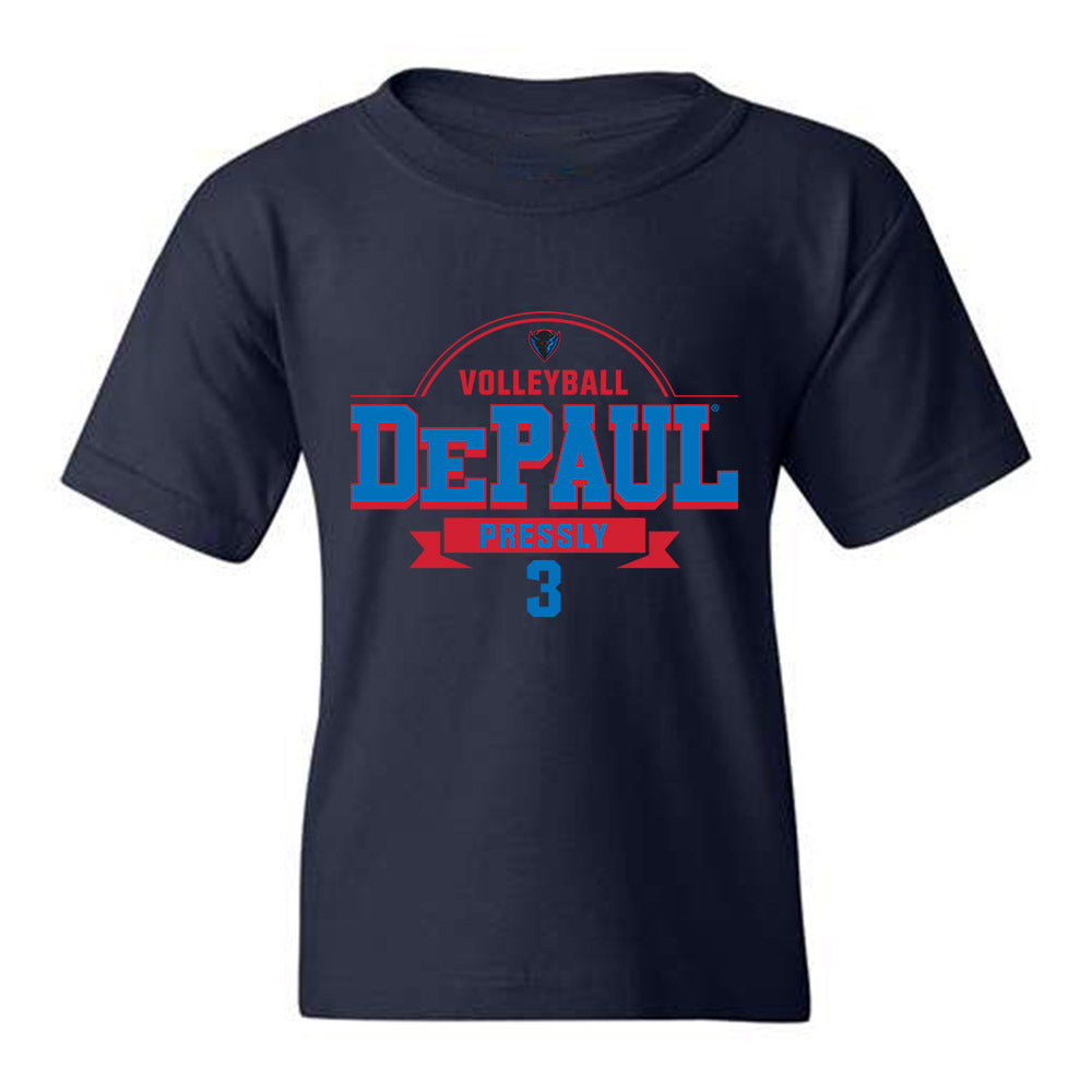DePaul - NCAA Women's Volleyball : Jill Pressly - Youth T-Shirt Classic Fashion Shersey