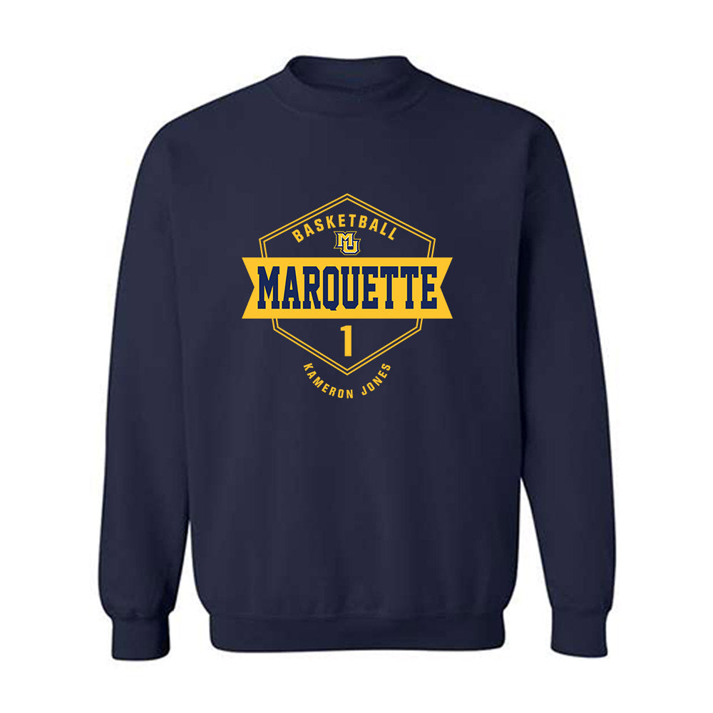 Marquette - NCAA Men's Basketball : Kameron Jones - Crewneck Sweatshirt Classic Fashion Shersey