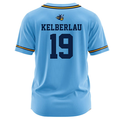 AU - NCAA Baseball : Hayden Kelberlau - Baseball Jersey Blue