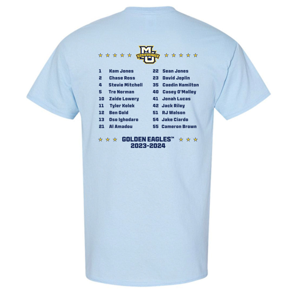 Marquette - NCAA Men's Basketball : Team Caricature Short Sleeve T-Shirt