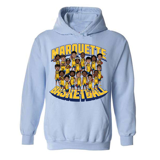 Marquette - NCAA Men's Basketball : Team Caricature Hooded Sweatshirt