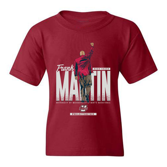 UMass - NCAA Men's Basketball : Head Coach Frank Martin - Youth T-Shirt Individual Caricature