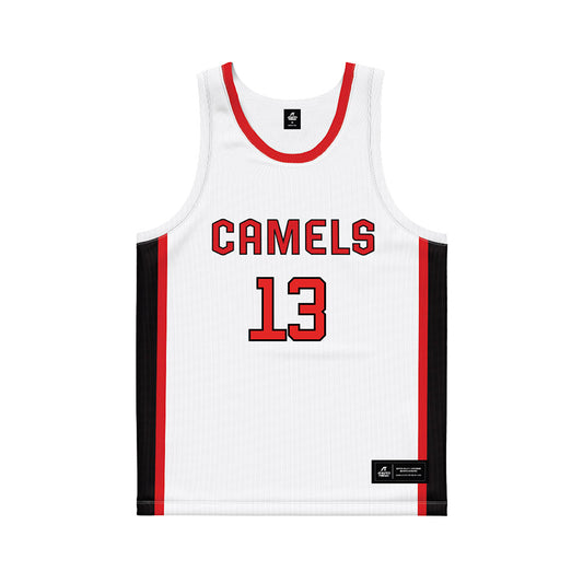 Campbell - NCAA Women's Basketball : Courtney Dahlquist - White Basketball Jersey