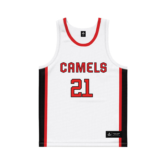 Campbell - NCAA Women's Basketball : Logan Nuckols - White Basketball Jersey