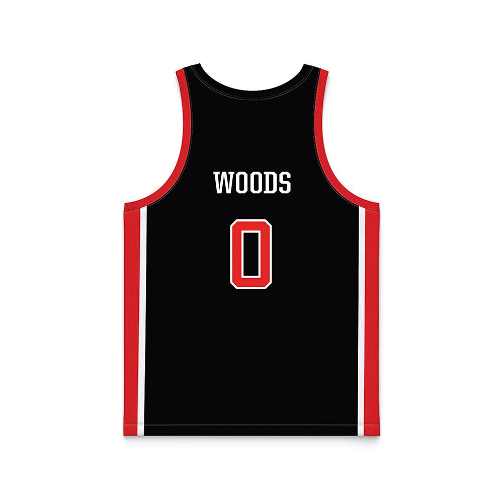 Campbell - NCAA Women's Basketball : Jessica Woods - Black Basketball Jersey