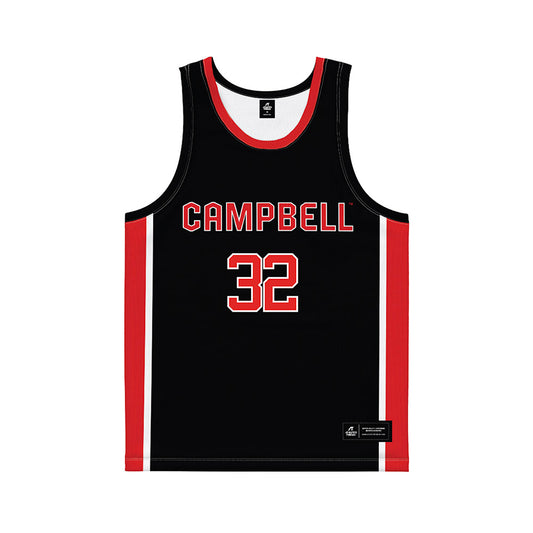 Campbell - NCAA Women's Basketball : Christabel Ezumah - Black Basketball Jersey