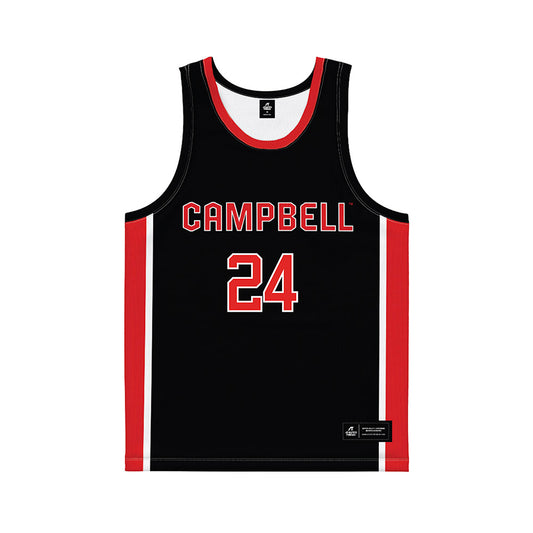 Campbell - NCAA Women's Basketball : Peris Smith - Black Basketball Jersey