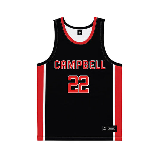 Campbell - NCAA Women's Basketball : Gianni Boone - Black Basketball Jersey