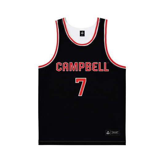 Campbell - NCAA Men's Basketball : Efe Gucoglu - Black Jersey