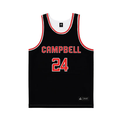 Campbell - NCAA Men's Basketball : Wesley Johnson - Black Jersey