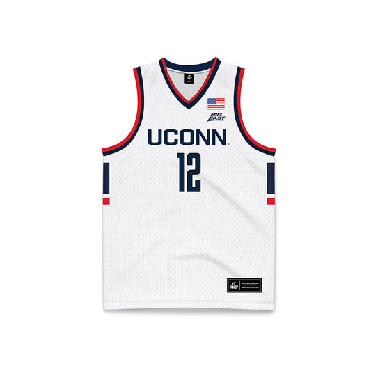 UConn - NCAA Men's Basketball : Cameron Spencer - White Basketball Jersey