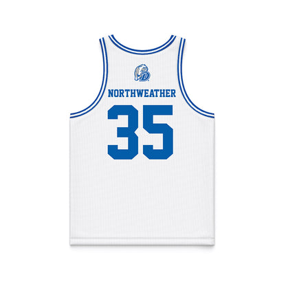 Drake - NCAA Men's Basketball : Eric Northweather - Basketball Jersey White
