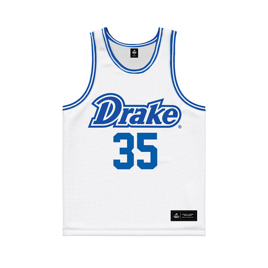 Drake - NCAA Men's Basketball : Eric Northweather - Basketball Jersey White