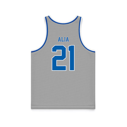 Drake - NCAA Men's Basketball : Andrew Alia - Basketball Jersey Grey
