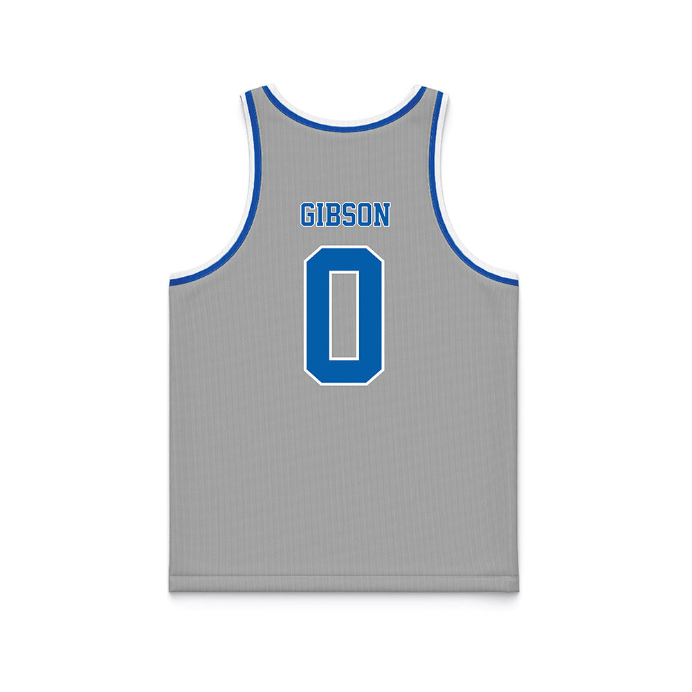 Drake - NCAA Men's Basketball : Kyron Gibson - Basketball Jersey Grey