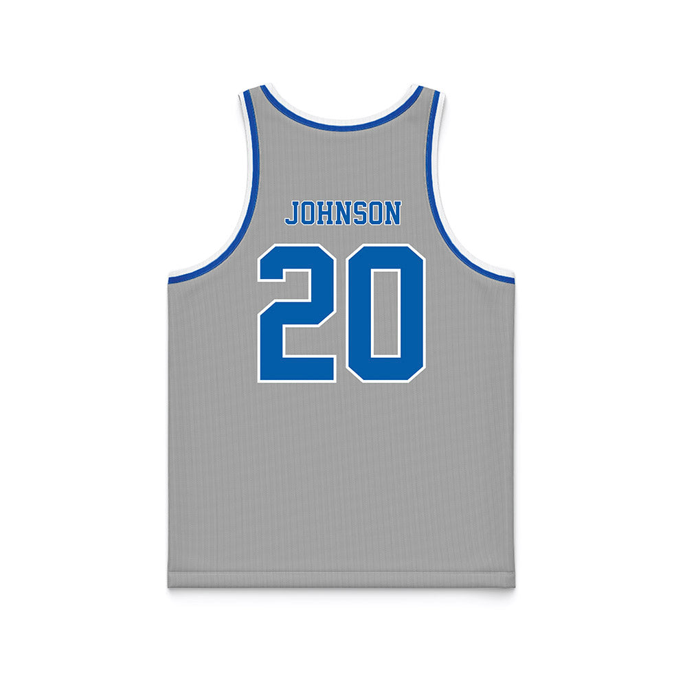 Drake - NCAA Men's Basketball : Chico Johnson - Basketball Jersey Grey