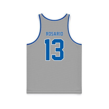 Drake - NCAA Men's Basketball : Carlos Rosario - Basketball Jersey Grey