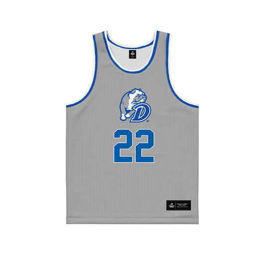 Drake - NCAA Men's Basketball : Elijah Price - Basketball Jersey Grey