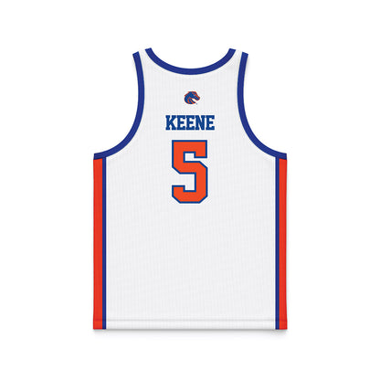 Boise State - NCAA Men's Basketball : Rj Keene - White Fashion Jersey