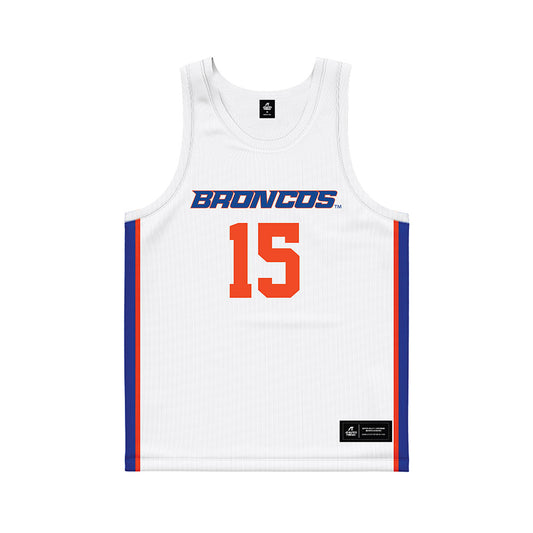 Boise State - NCAA Women's Basketball : Alyssa Christensen - Basketball Jersey White