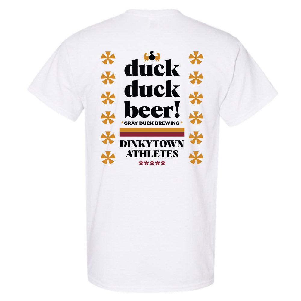 Dinkytown Athlete x Duck Duck : White - T-Shirt