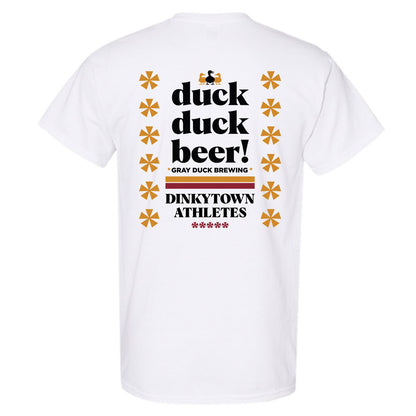 Dinkytown Athlete x Duck Duck : White - T-Shirt