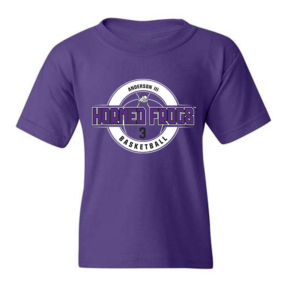 TCU - NCAA Men's Basketball : Avery Anderson III - Youth T-Shirt Classic Fashion Shersey
