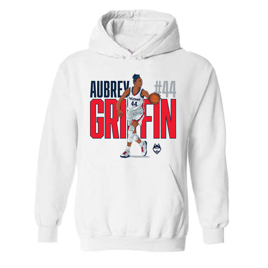 UConn - NCAA Women's Basketball : Aubrey Griffin - Hooded Sweatshirt Individual Caricature