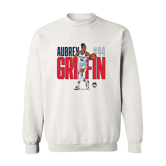 UConn - NCAA Women's Basketball : Aubrey Griffin - Crewneck Sweatshirt Individual Caricature