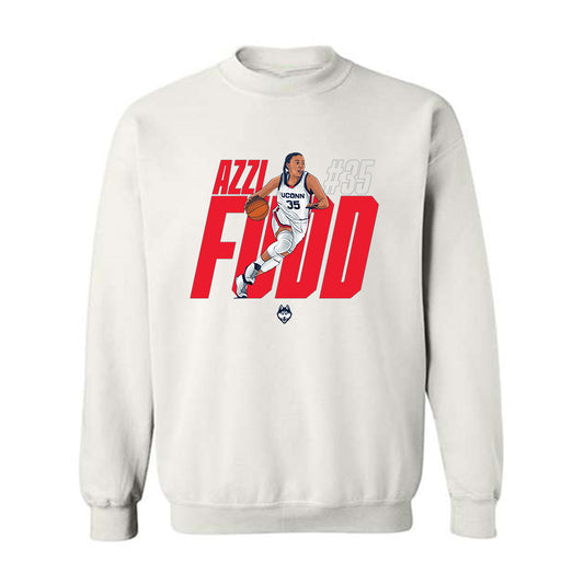 UConn - NCAA Women's Basketball : Azzi Fudd - Crewneck Sweatshirt Individual Caricature