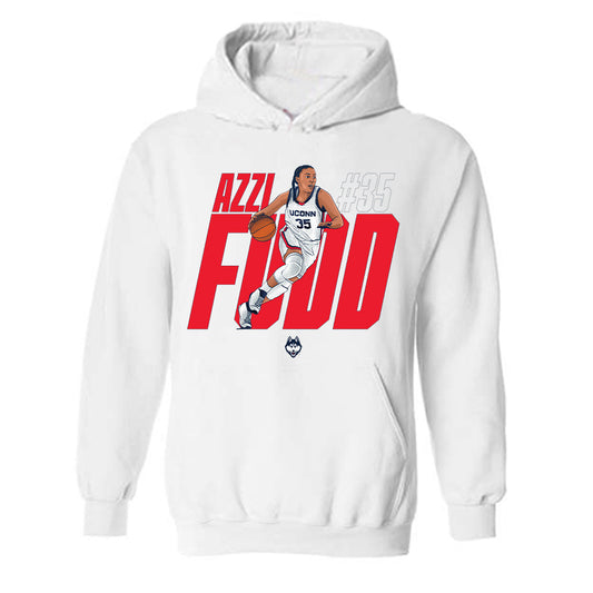 UConn - NCAA Women's Basketball : Azzi Fudd - Hooded Sweatshirt Individual Caricature