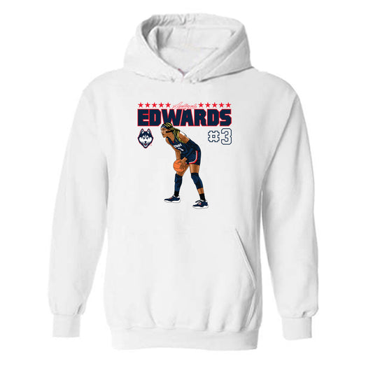 UConn - NCAA Women's Basketball : Aaliyah Edwards - Hooded Sweatshirt Individual Caricature