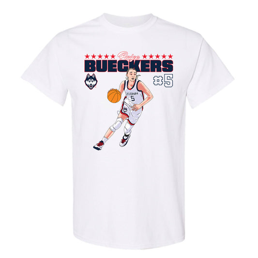 UConn - NCAA Women's Basketball : Paige Bueckers - T-Shirt Individual Caricature