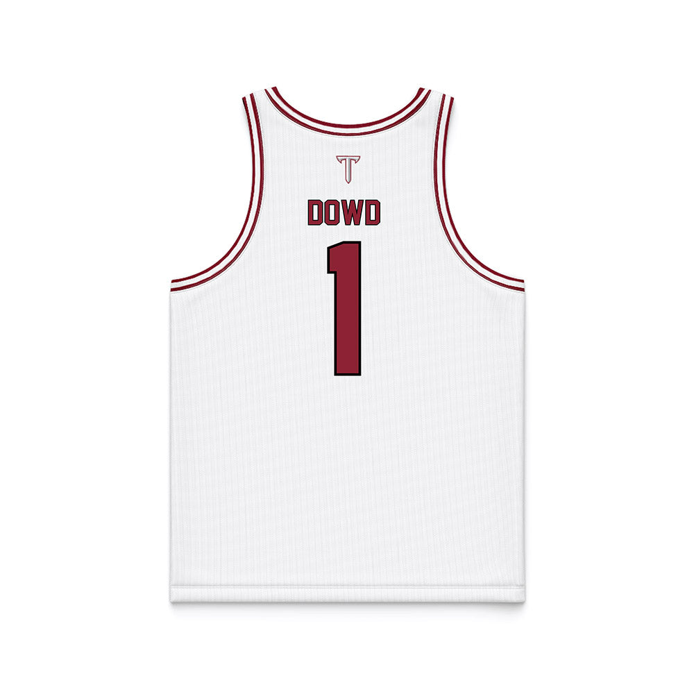 Troy - NCAA Men's Basketball : Thomas Dowd - Basketball Jersey White