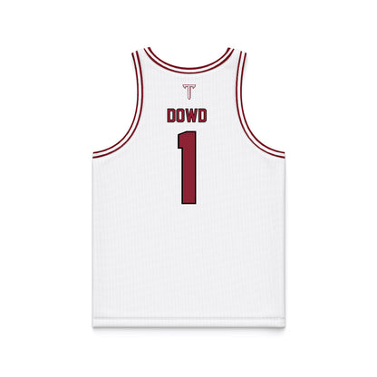 Troy - NCAA Men's Basketball : Thomas Dowd - Basketball Jersey White